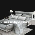 White Bed Carpet Mattress Set
