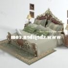 Bed carpet 3d model .
