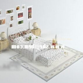 床地毯家具乡村风格3d模型