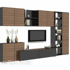 Wall Tv Cabinet Modern Wood Furniture 3d model