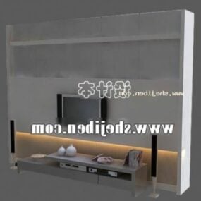 Apartment Wall Tv Cabinet Furniture 3d model