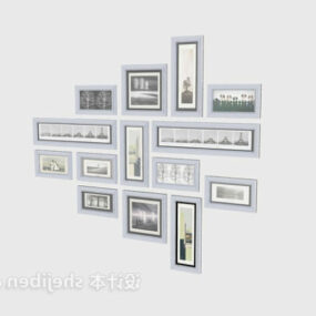 Wall Photo Collage Modernism 3d model