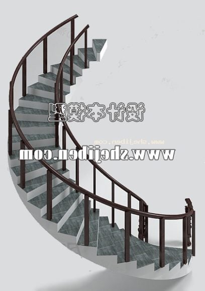 Escalier en spirale incurvé