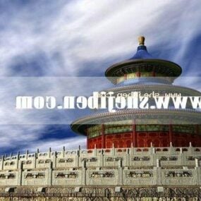 중국 천국의 사원 3d 모델