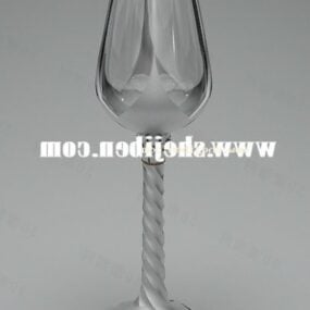 Modello 3d di piccolo bicchiere di vino