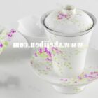 White Ceramic Cup Set