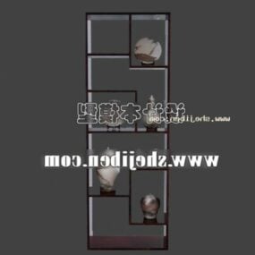 Simple Bookshelf Cabinet Furniture 3d model