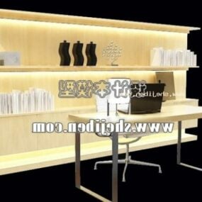 Showcase Cabinet With Table 3d model