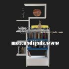 様式化された本棚のキャビネットの家具