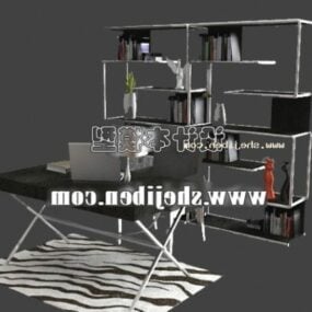 Ensemble de meubles d'armoire de salle d'étude modèle 3D