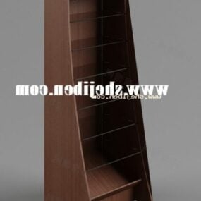 Brown Wood Cabinet Furniture 3d model