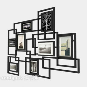 3D model nástěnného nábytku Photo Collage