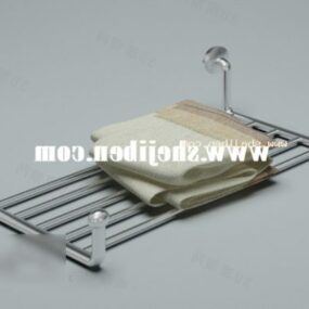 Modernism Stylist Wood Rack 3D-malli