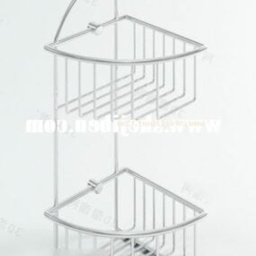 Modelo 3d de material de aço para móveis de rack de cozinha