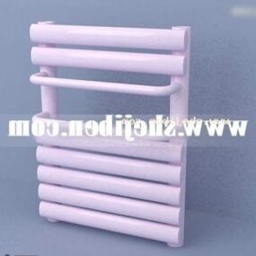 Cache radiateur rose intérieur modèle 3D