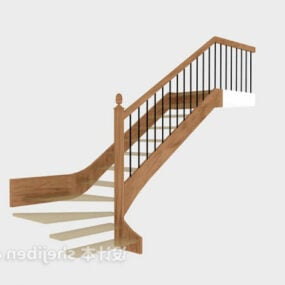 Modelo 3D de móveis para escadas de entrada em casa