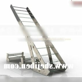 Modelo 3d de equipamento de escadas portáteis