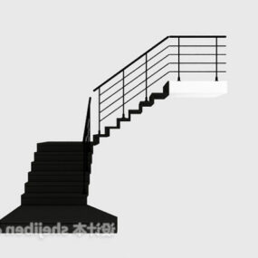 L Shaped Stairs Furniture 3d model