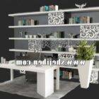 Bookcase Furniture With Working Table