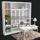 Настенный книжный шкаф Белая мебель из МДФ