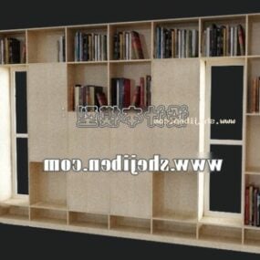 قفسه کتاب دیواری خانه مدل سه بعدی