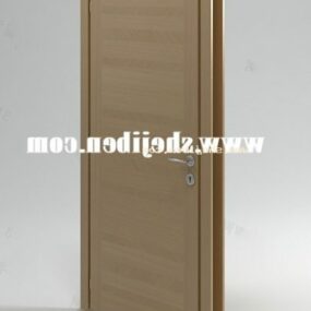 3д модель европейской современной двери из деревянного ясеня