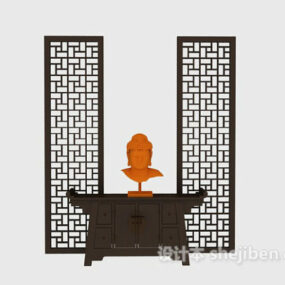 Chinese Classic Screen Partition 3d model