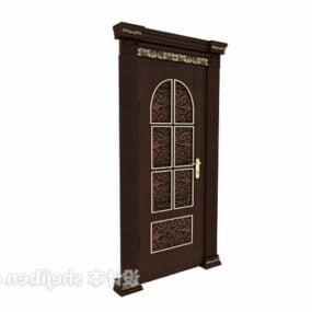 Model 3D drzwi w europejskim stylu vintage