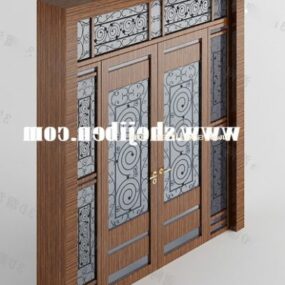 Villa Carving Door 3d model