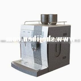 Modelo 3d de máquina de cafeteira de cozinha