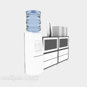 3D model dávkovače vody se skříňovým nábytkem