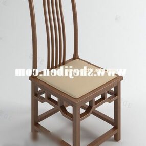 Modern Chinese Wood Chair Furniture 3d model
