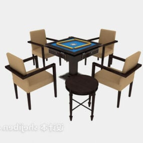 माहजोंग टेबल गेम फर्नीचर 3डी मॉडल