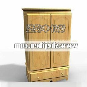 Wardrobe Furniture Ash Wood 3d model
