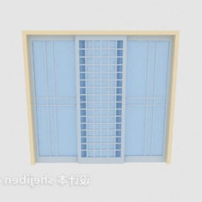 Sliding Door Glass Panel 3d model
