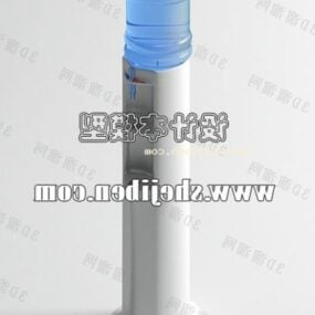 Water Dispenser On Cylinder Bottle 3d model