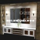 Large Washbasin Mirror With Cabinet