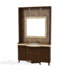 Antique Marble Washbasin With Mirror