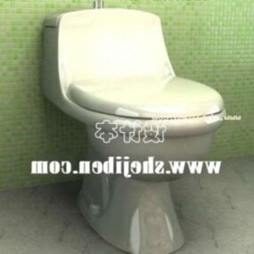 Ceramic Toilet Bathroom Sanitary 3d model