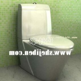 Toilettes de forme lisse modèle 3D