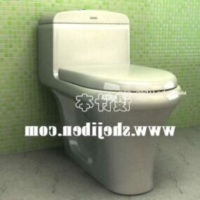 Modelo 3d de banheiro padrão