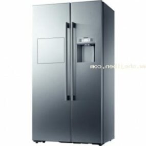 3д модель современного холодильника Siemens Side By Side