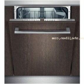 3д модель посудомоечной машины Siemens коричневого цвета