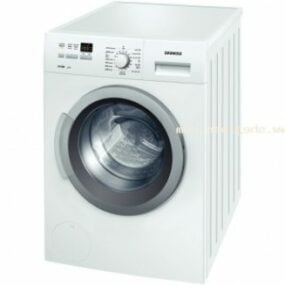Siemens pesukone valkoinen väri 3d malli