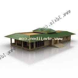 Country Station Building 3d-model