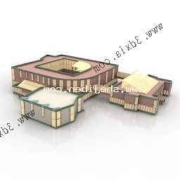 Government Building Headquarter 3d model