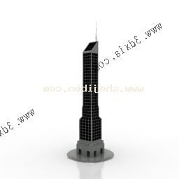 Modelo 3d del edificio de la torre de Seattle