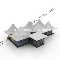 Country Club Building 3d model