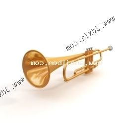 Brass Trumpet Instrument 3d model