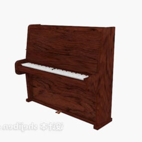 Vintage vzpřímený klavír Open Cap 3D model